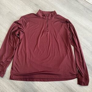 Old Navy Maroon Quarter-Zip Pullover